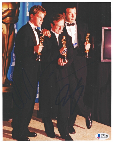 Good Will Hunting Cast Signed 8" x 10" Color Photo with Williams, Affleck & Damon (Beckett/BAS LOA)