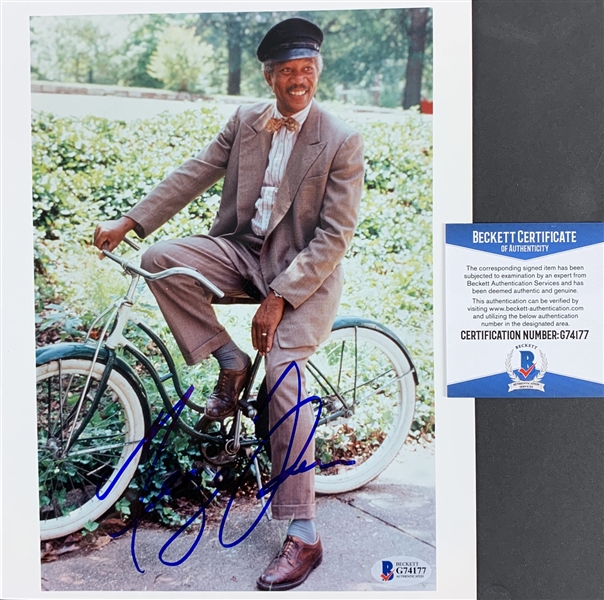 Morgan Freeman Signed 8" x 10" Color Photo from "Driving Miss Daisy" (BAS COA)
