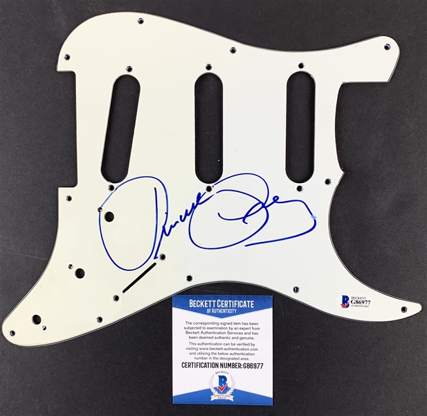 Priscilla Presley Signed Stratocaster Style Pickguard (Beckett/BAS COA)