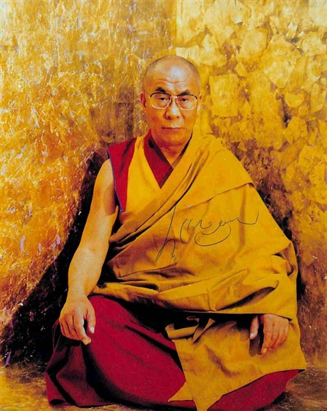 Dalai Lama (14th) Signed 8" x 10" Color Photograph (JSA)