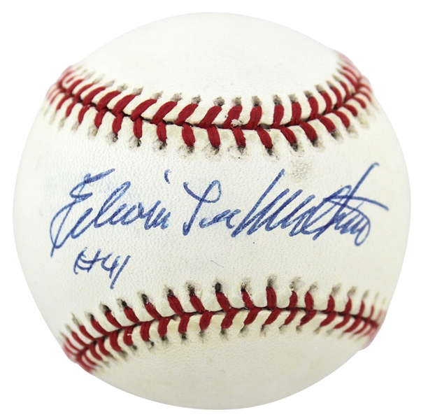 Eddie Mathews Signed ONL Baseball w/ Rare Full Name Autograph (PSA/DNA & JSA)