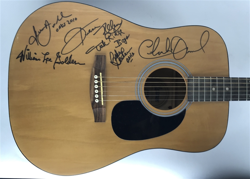Charlie Daniels With The Oak Ridge Boys Group Signed Acuistic Guitar w/ 5 Signatures! (Beckett/BAS)