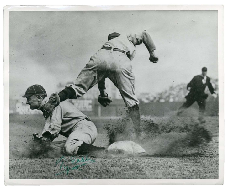 Incredible Ty Cobb Signed Charles Conlon Type II Photograph w/Superb Autograph - The Finest in Existence! (PSA/DNA & JSA)