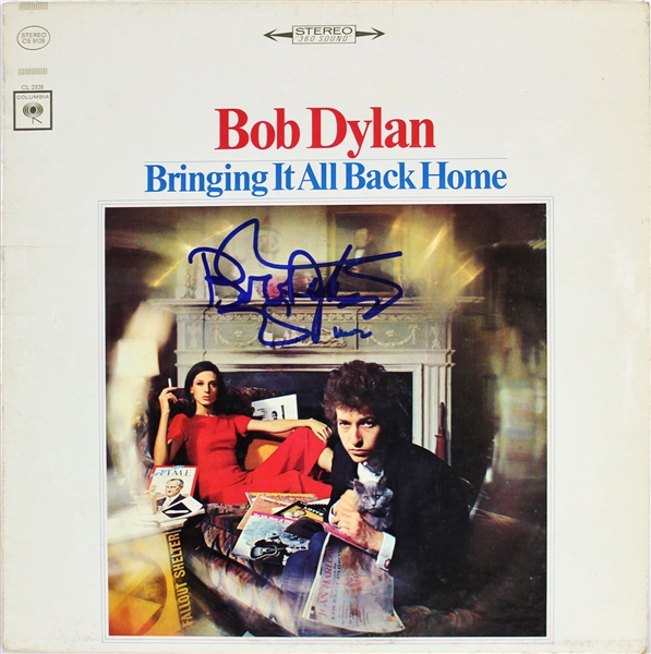 Bob Dylan Signed Album "Bringing It All Back Home" - Beckett/BAS Graded GEM MINT 10!