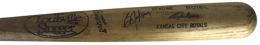 Bo Jackson Signed & Game Used 1991 B016L Baseball Bat - PSA/DNA GU 9!
