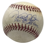 Derek Jeter Signed & Game Used 5-23-2007 OML Baseball During Hit 2215 To Pass Joe DiMaggio! (Steiner Sports & MLB)