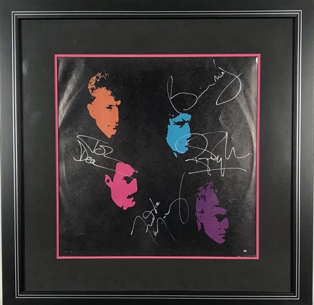 Queen Group Signed "Hot Space" Album Inner Sleeve w/ Mercury, Deacon, May & Taylor! (JSA)