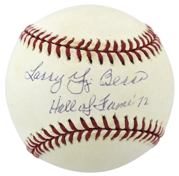 Yogi Berra Signed & Inscribed OAL Baseball w/ "Larry Yogi Berra, Hall of Fame 72" Inscription! (Beckett/BAS)