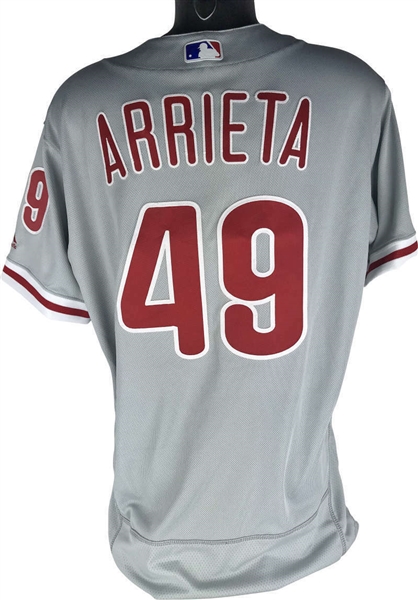 Jakie Arrieta Game Used 2018 Jersey Worn During Phillies Win vs. Dodgers! (MLB)