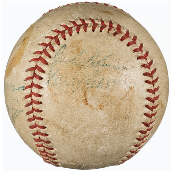 Jackie Robinson ULTRA-RARE Signed Game Used Negro League Baseball (Beckett/BAS)