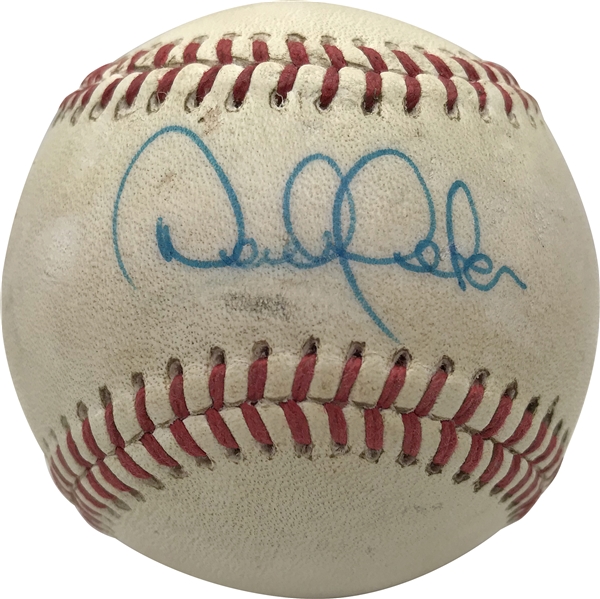 Derek Jeter ULTRA-RARE Game Used & Pre-Rookie Signed Minor League Baseball (JSA & Iconic LOA)