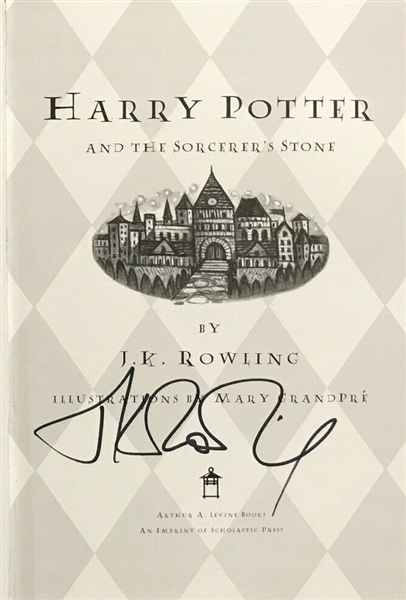 J.K. Rowling Signed First Edition Hardcover "Harry Potter and the Sorcerers Stone" Book (JSA)
