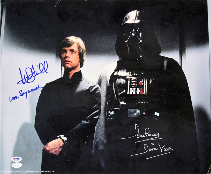 Star Wars: Mark Hamill & David Prowse Dual-Signed 16" x 20" Photograph from ROTJ (PSA/DNA)