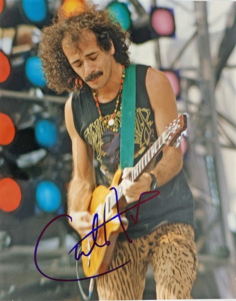 Carlos Santana In-Person Signed 8" x 10" Color Photo (Beckett/BAS)