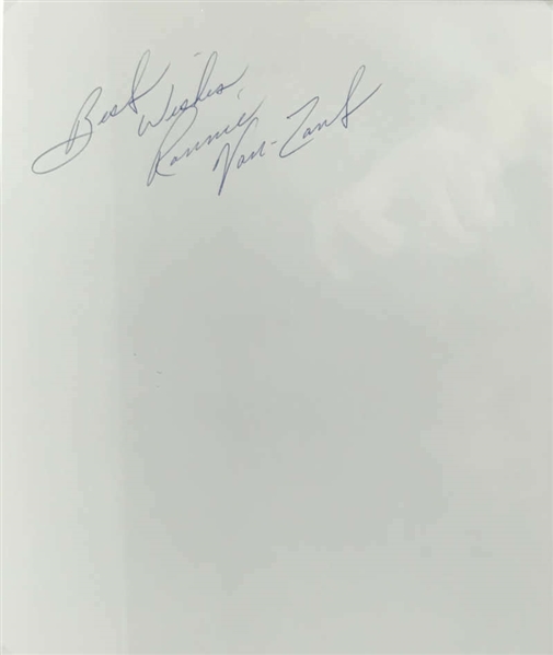 Lynyrd Skynyrd: Ronnie Van Zant ULTRA-RARE Signed 8" x 10" Promotional Photograph (Beckett/BAS)