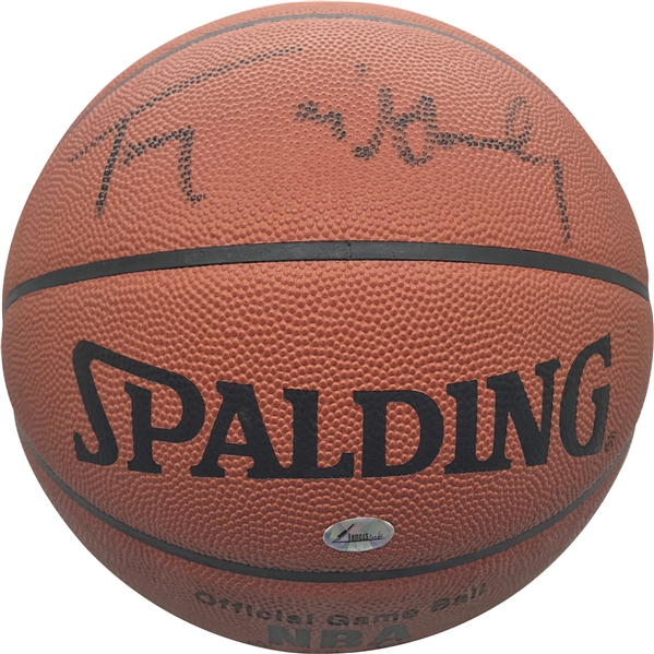 Tracy McGrady Signed Leather NBA Game Basketball (JSA)