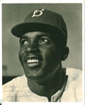 Jackie Robinson Vintage Signed Brooklyn Dodgers 8" x 10" Black & White Photograph (JSA)