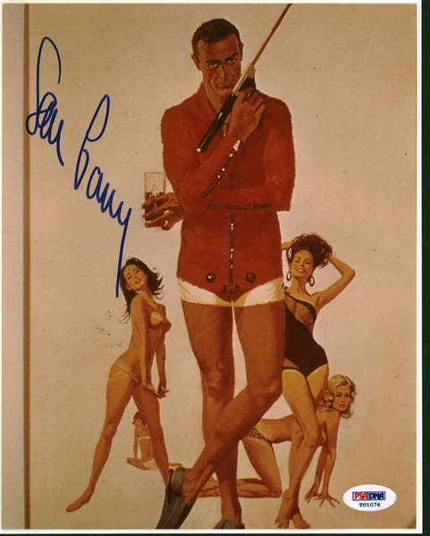 Sean Connery Superbly Signed 8" x 10" Goldfinger Photograph (PSA/DNA)