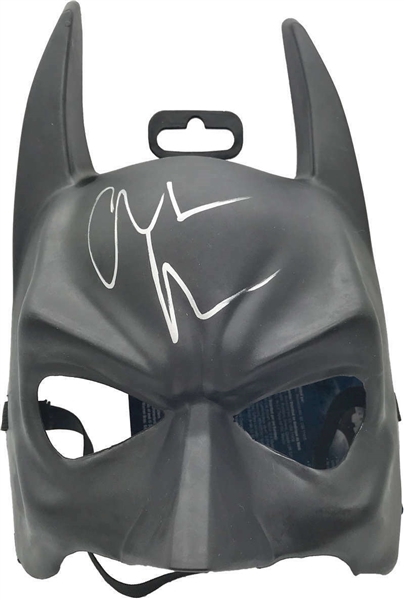 Christian Bale Signed Batman Mask (Beckett/BAS)