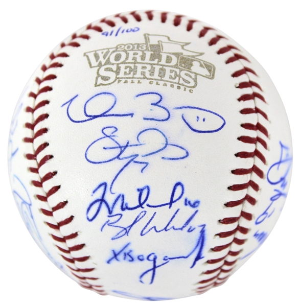 2013 Boston Red Sox (W.S. Champions) Signed World Series Logo Baseball (MLB)