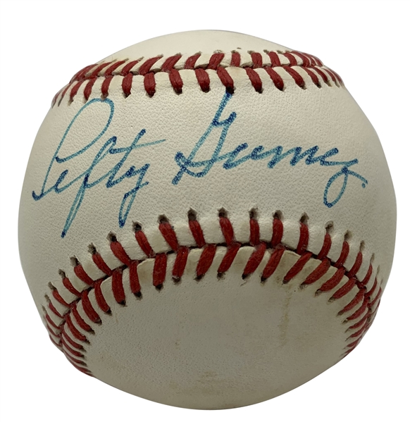 Lefty Gomez Signed OAL Baseball (PSA/DNA)