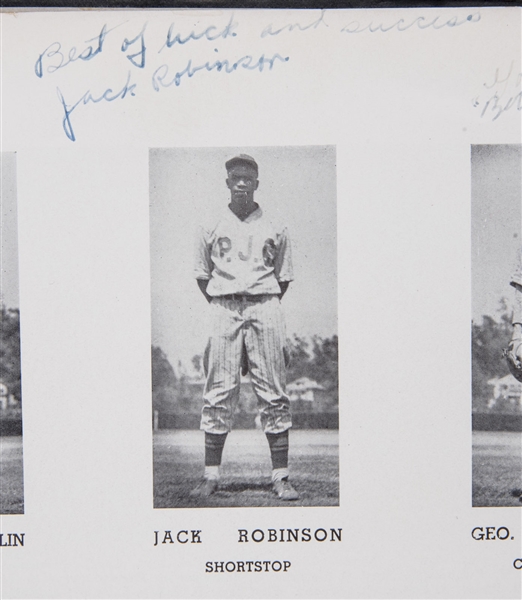 Jackie Robinson Signed 1937 Pasadena Junior College Yearbook (JSA)