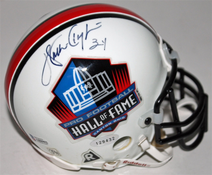 Rare Walter Payton Signed Hall of Fame Mini Helmet (BAS/Beckett & Steiner)