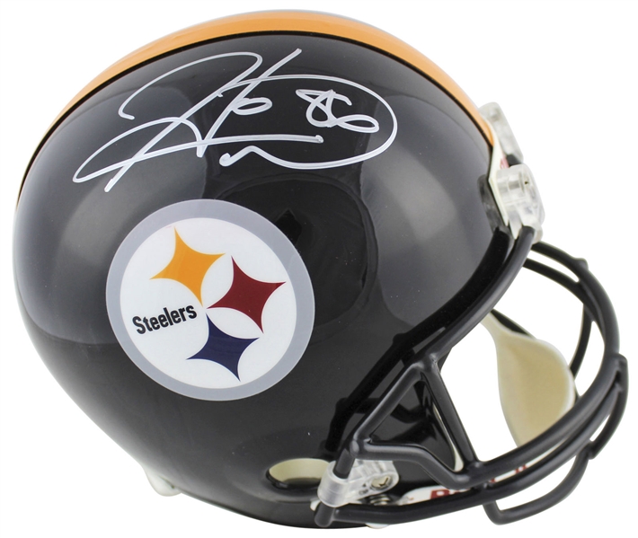 Hines Ward Signed Full-Sized Pittsburgh Steelers Helmet (BAS/Beckett)