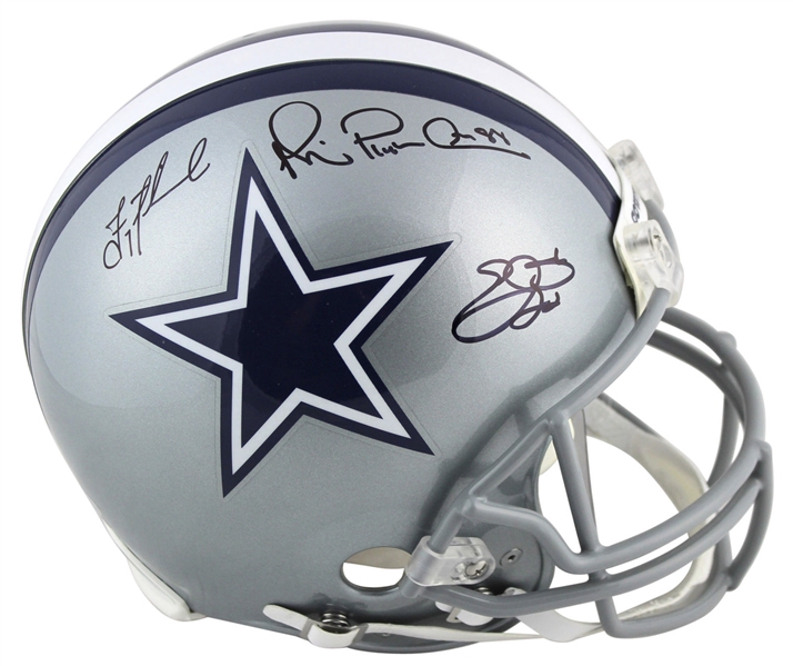 The Big Three: Aikman, Smith & Irvin Signed Cowboys PROLINE Helmet (Beckett/BAS)