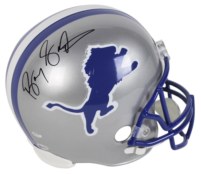 Barry Sanders Signed Detroit Lions Full Sized Helmet (Beckett/BAS)
