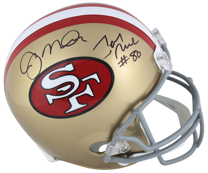 Joe Montana & Jerry Rice Dual Signed 49ers Full Sized Helmet (Beckett/BAS)