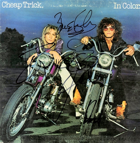 Cheap Trick Group Signed "In Color" Album w/ 4 Signatures! (REAL/Epperson)