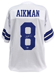 Troy Aikman Signed White Dallas Cowboys Jersey (Beckett/BAS)