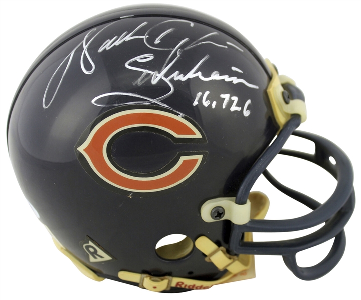 Walter Payton Signed Chicago Bears Mini Helmet w/ "Sweetness, 16762" Inscription (PSA/DNA)