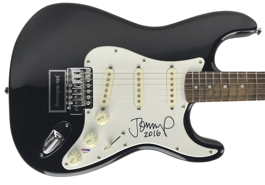 John Mellencamp Signed Stratocaster Style Guitar (PSA/DNA)