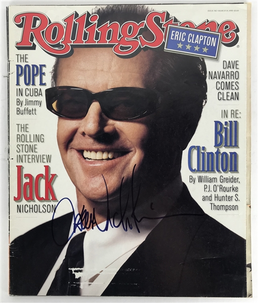 Jack Nicholson Signed 1998 Rolling Stone Magazine (Beckett/BAS)
