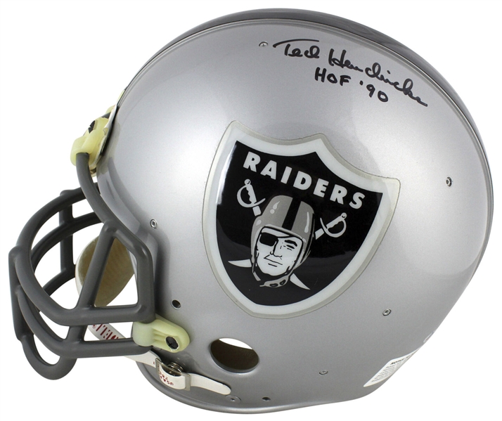 Ted Hendricks Signed "HOF 90" Full-Sized PROLINE Oakland Raiders Helmet (Beckett/BAS)