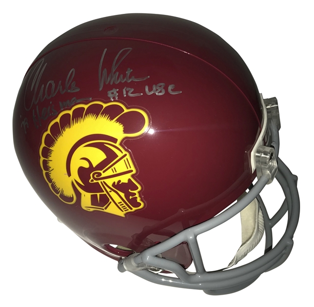 Charles White Signed USC Trojans Full Size Replica Helmet (JSA)