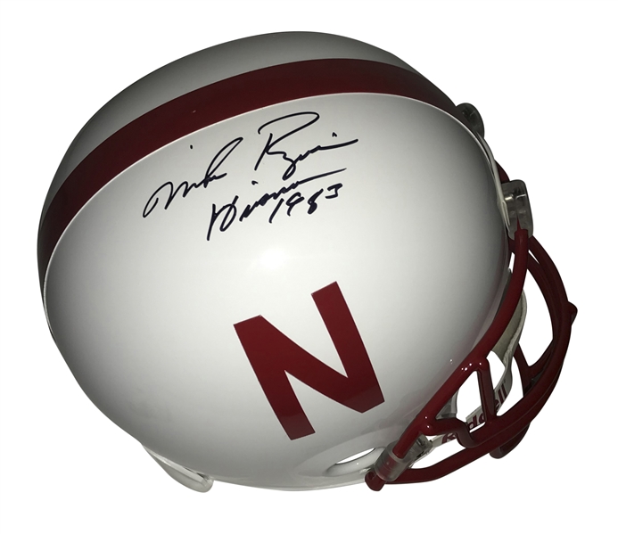 Mike Rozier Signed Nebraska Full Size Replica Helmet (Tristar)