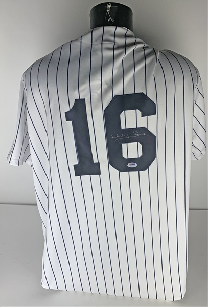 Whitey Ford Signed New York Yankees Jersey (PSA/DNA)