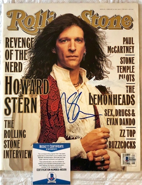 Howard Stern Signed February 1994 Rolling Stone Magazine (Beckett/BAS)
