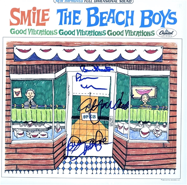 The Beach Boys Group Signed "Smile" Record Album (4 Sigs)(REAL/Epperson