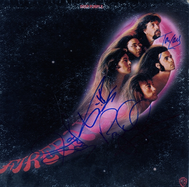Deep Purple Group Signed "Fireball" Album w/ 4 Signatures (REAL/Epperson)