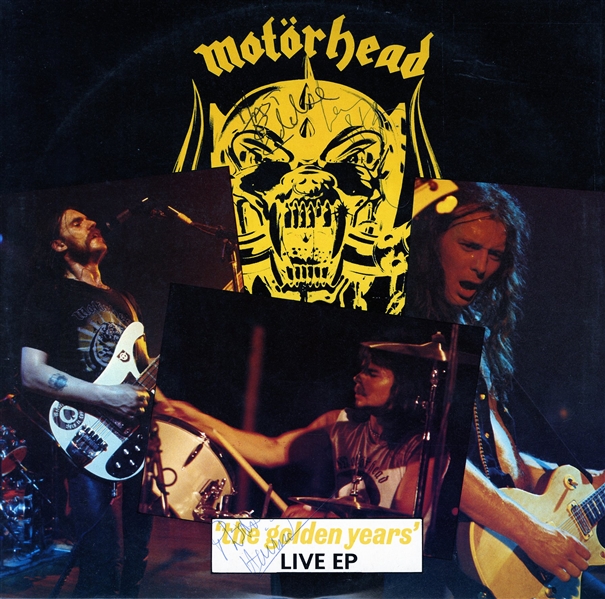 Motorhead Rare Group Signed "The Golden Years Live EP" Album (REAL/Epperson)