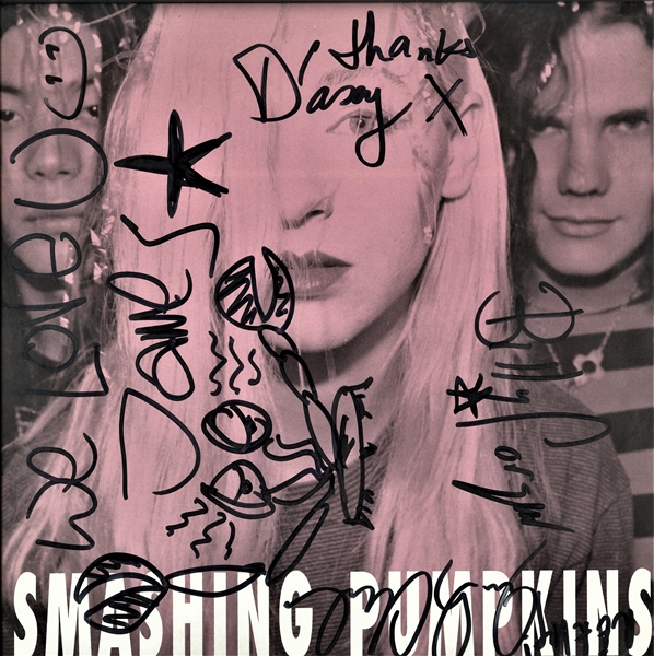 Smashing Pumpkins Group Signed "Tristessa" Single Album Cover (REAL/Epperson)