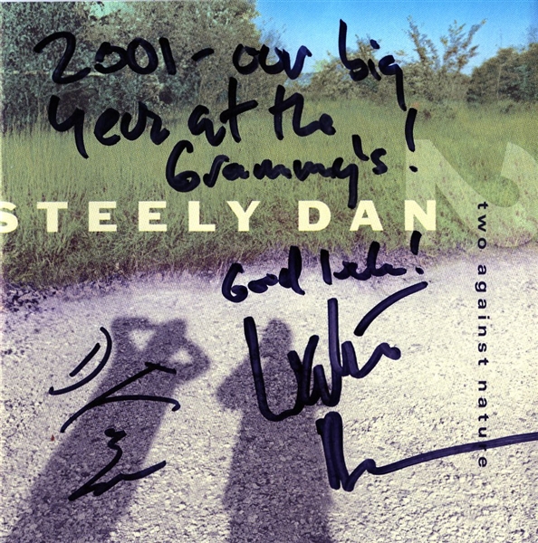 Steely Dan Rare Signed "Two Against Nature" CD Booklet w/ Grammy Inscription! (Beckett/BAS)