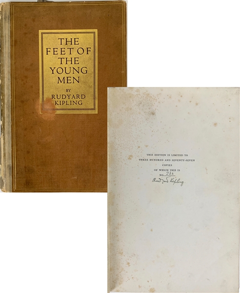 Rudyard Kipling Signed Limited Edition Hardcover Book: "The Feet of the Young Men" (Beckett/BAS LOA)