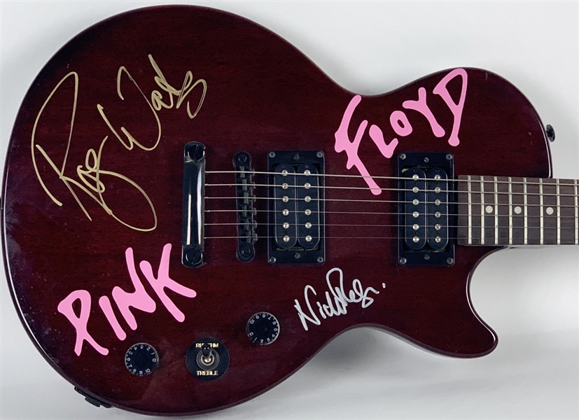Pink Floyd: Roger Waters & Nick Mason Signed Epiphone Special Model Guitar with Custom Decal (Beckett/BAS)