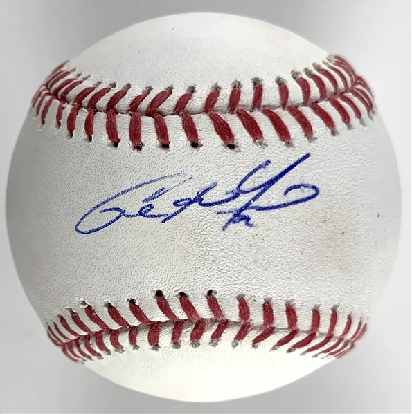 Christian Yelich Single Signed OML Baseball (PSA/DNA)