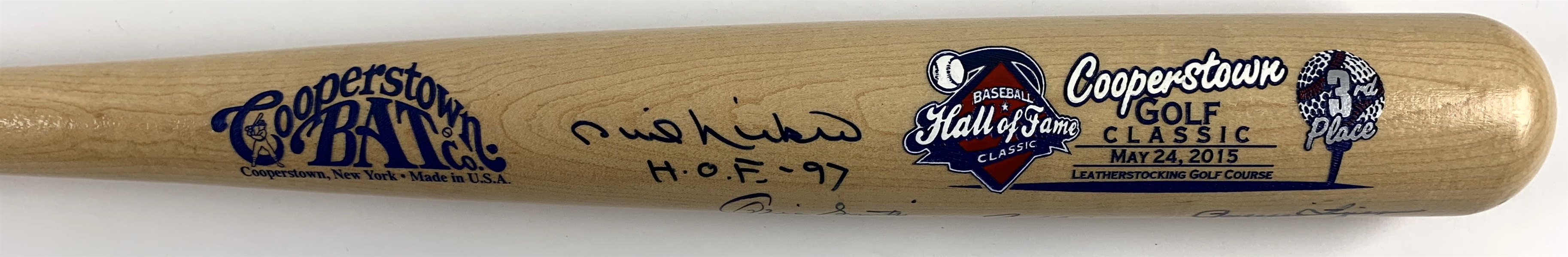 Baseball HOFers Signed Cooperstown Classic Special Edition Bat w/Smith, Glavine, Yount, etc. (Beckett/BAS Guaranteed)